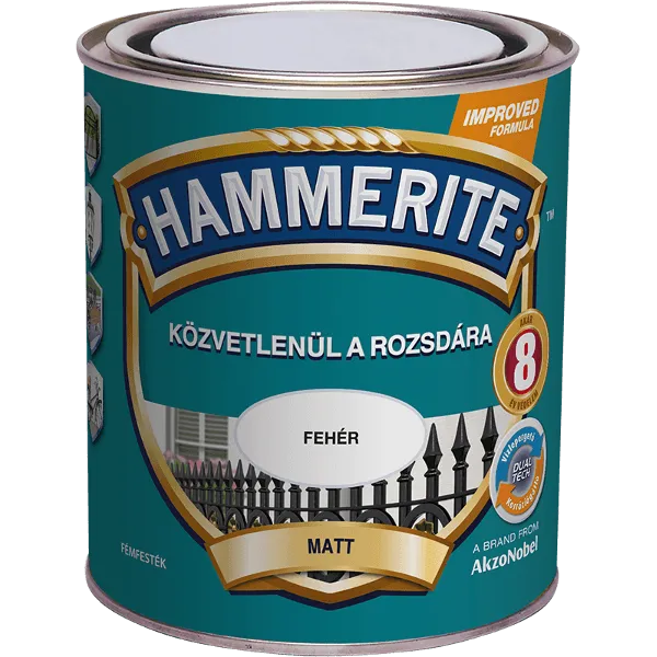 HAMMERITE ( MATT/ SELYEMFÉNYŰ ) FÉMFESTÉK 0,75L