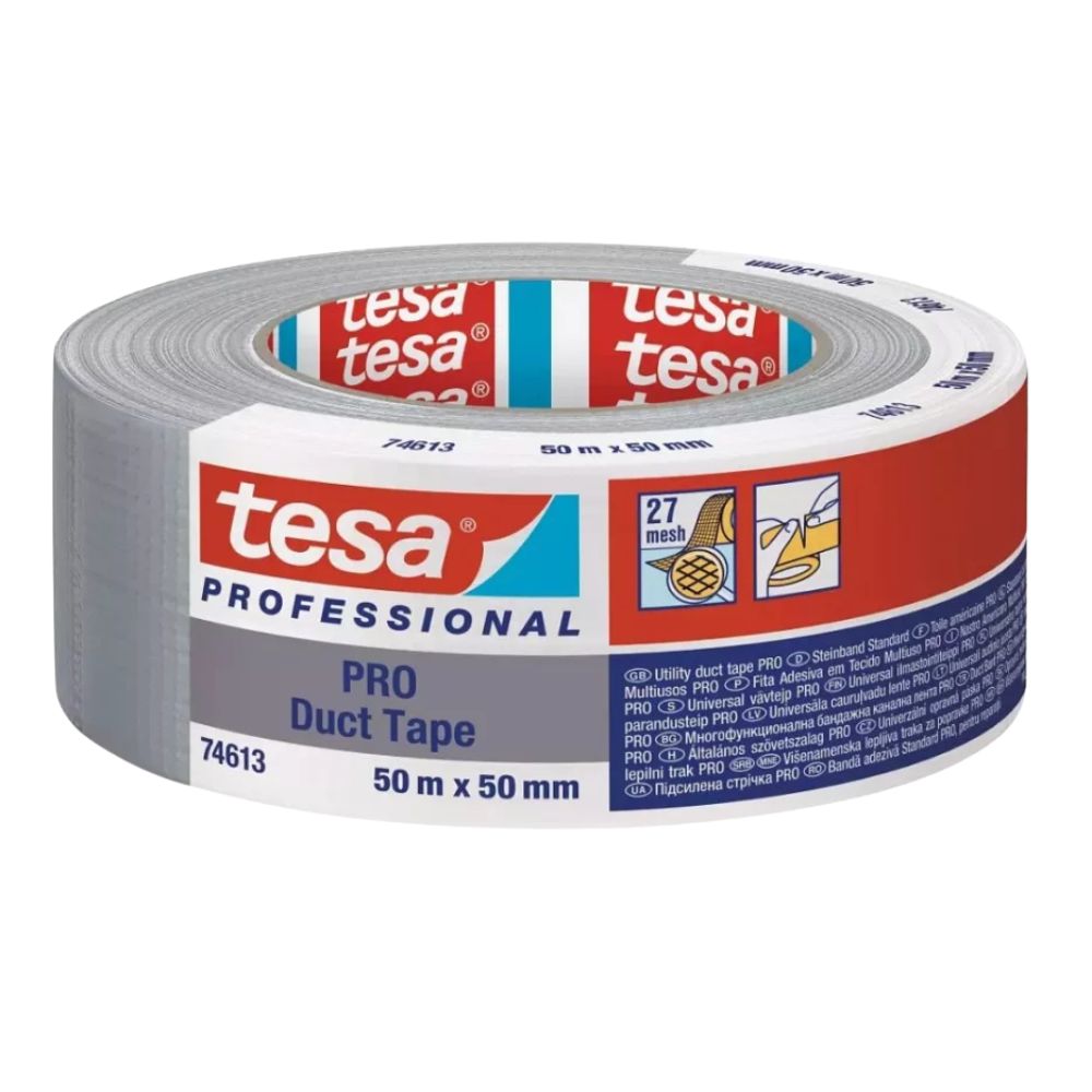 Tesa Ragasztószalag, Pro Duct Tape, ezüst, 50mm x 50m