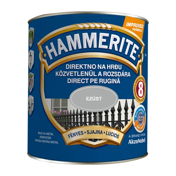 HAMMERITE MAX METALLIC PAINT GLOSSY 2.5L