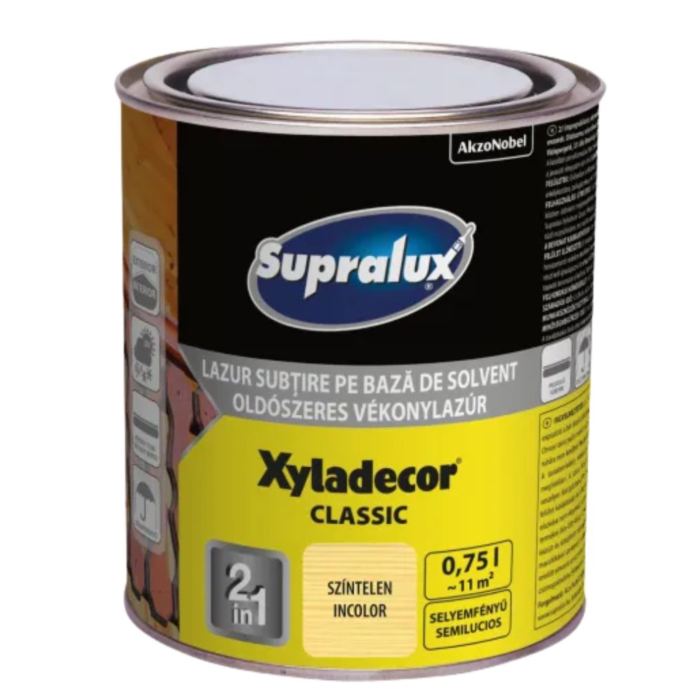 SUPRALUX XYLADECOR CLASSIC THIN BLUE COLORLESS 0.75L