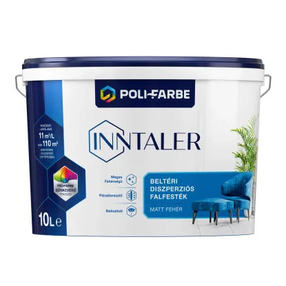 Inntaler beltéri diszperziós falfesték fehér 15L